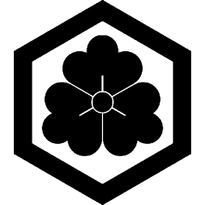 六角に三方花菱