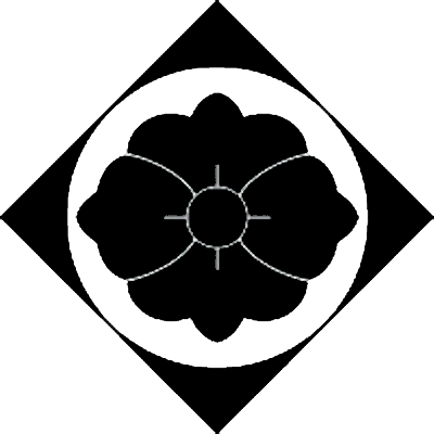 鉄砲角に利休花菱