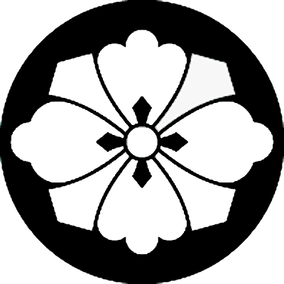 石持ち地抜き剣花菱（２）