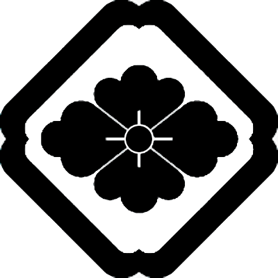 隅入り角に花菱