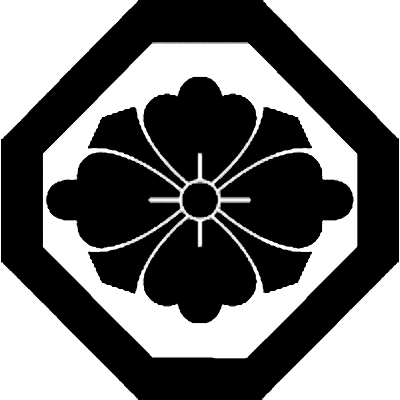 隅切り角に剣花菱