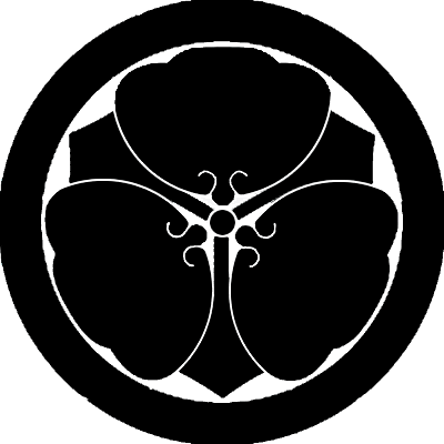 丸に三方剣花菱