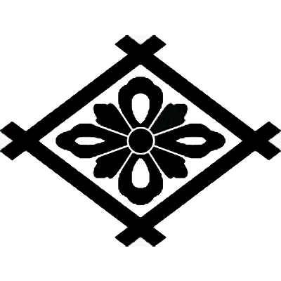 井桁に中陰八重花菱