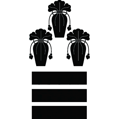 三つ盛り瓶子に三つ引き