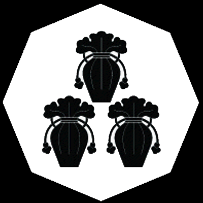 地抜き八角に三つ盛り瓶子