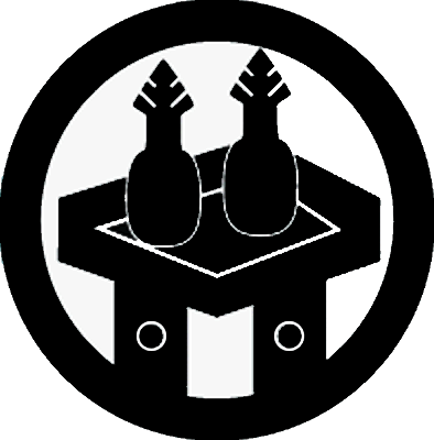 丸に三宝に並び瓶子（２）