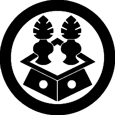 丸に三宝に並び瓶子（３）