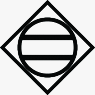 糸角内に丸に二つ引き