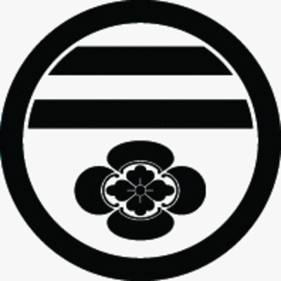 丸に二つ引き横木瓜