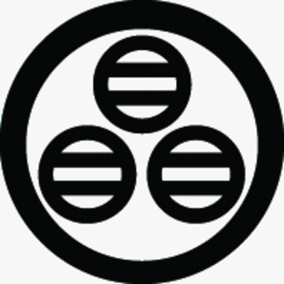 丸の内に三つ盛り丸に二つ引き