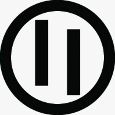 丸に竪不揃い二つ引き