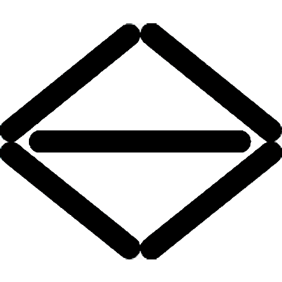 撫で寄せ菱に一つ引き