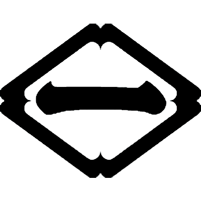 隅入り菱に一文字