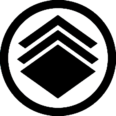 丸に二つ山形に菱持ち（１）