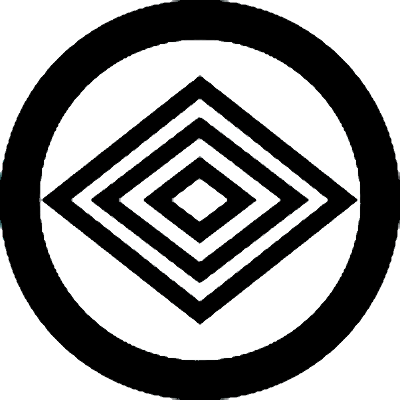 丸に細三つ入れ子菱