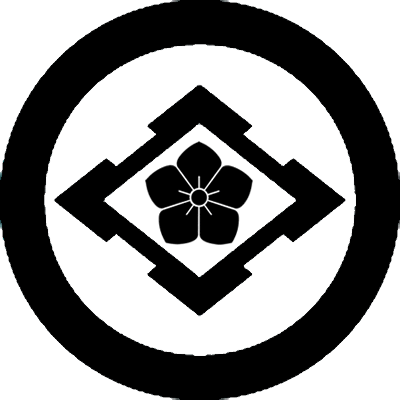 丸に外入り菱に桔梗