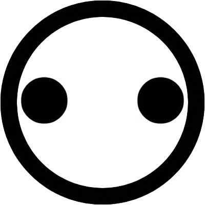 丸に離れ二つ星