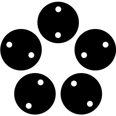 穴あき五つ星・穴あき五曜