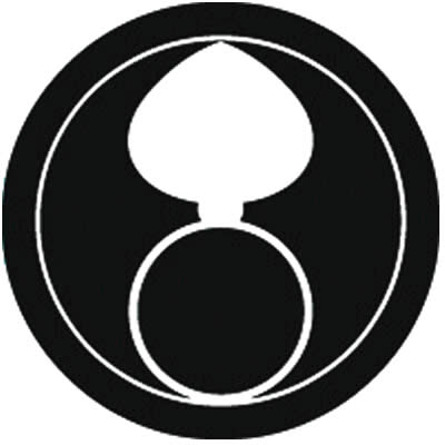 丸に陰陽繋ぎ星