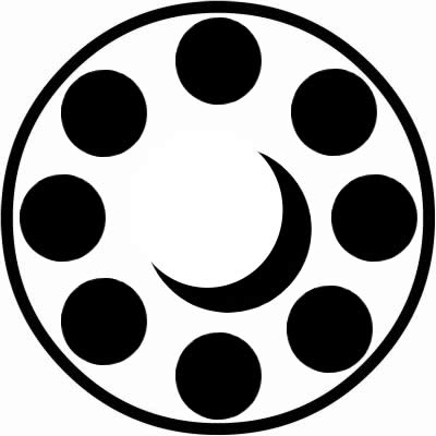 糸輪に八曜に三日月