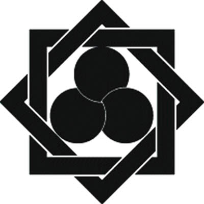 組み合い角に重ね三つ星