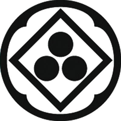 地抜き瓜形に角に三つ星