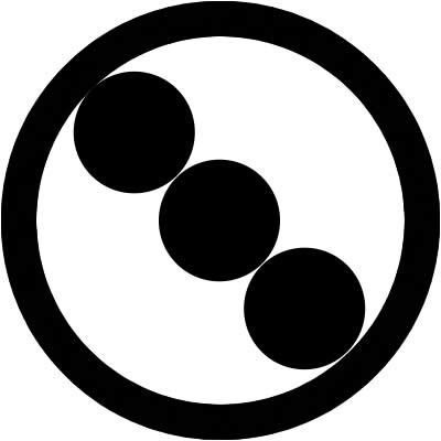 丸に斜め三つ星