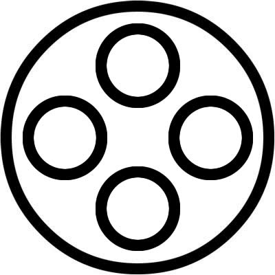 細輪に中陰四つ星