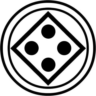 陰陽子持ち輪隅立て角に四つ星