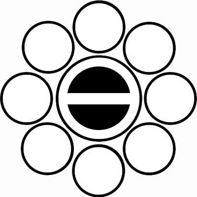 陰八曜に丸に一つ引き