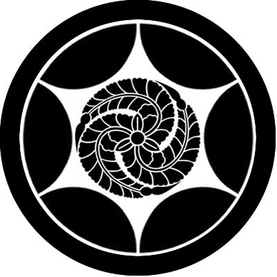 丸に割り六つ星に藤巴