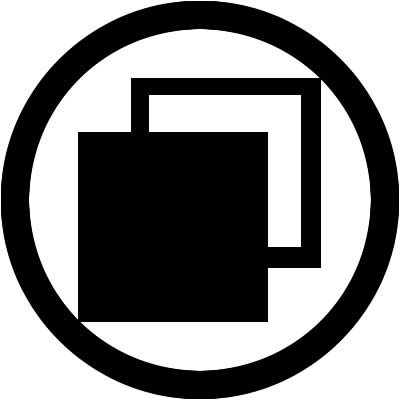 丸に陰陽重ね石