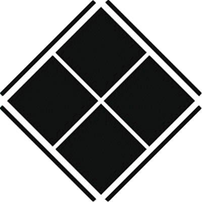 枠付き隅立て四つ石