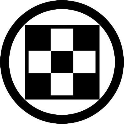 丸の内に平角地抜き四つ石