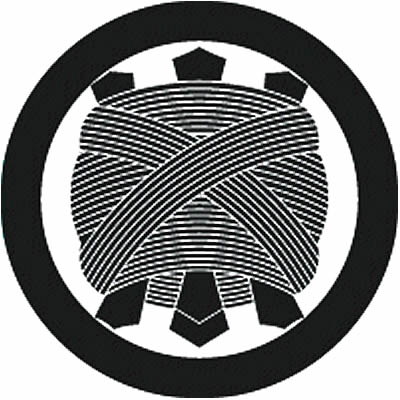 丸に枠糸巻（３）