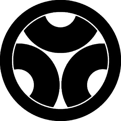 丸に三つ割り蛇の目