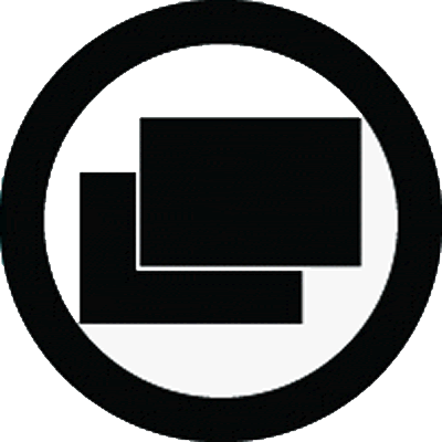 丸に重ね垂れ角持ち