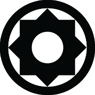 丸に雁木鉄砲角