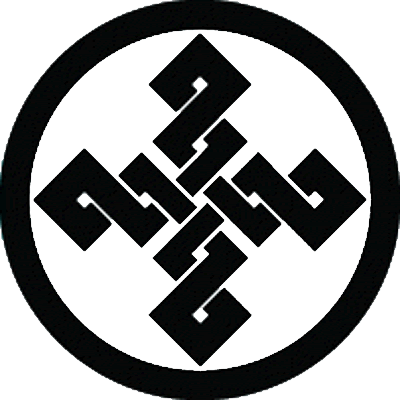 丸に十字八つ組み角