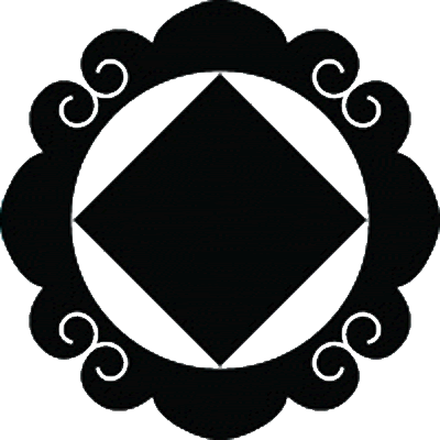 外唐草輪に隅立て角持ち