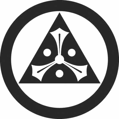 丸に鱗内に三つ剣三つ星