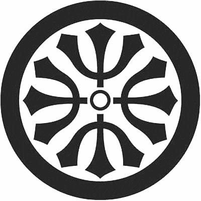 丸に四つ三つ又剣（２）