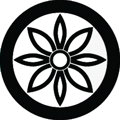 丸に中陰八葉菊