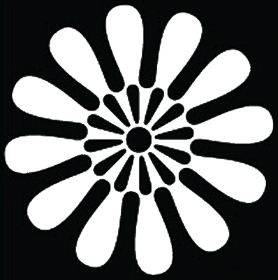 陰陽重ね十二葉菊