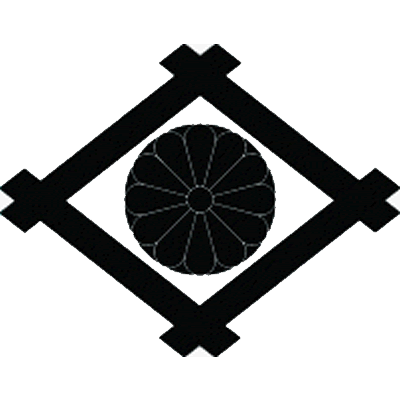 井桁に十二葉八重菊