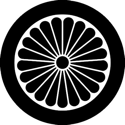 丸に二十一葉菊