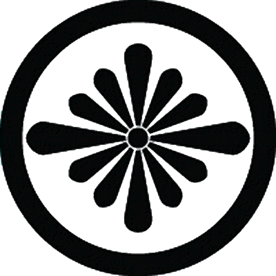 丸に十二葉菊菱