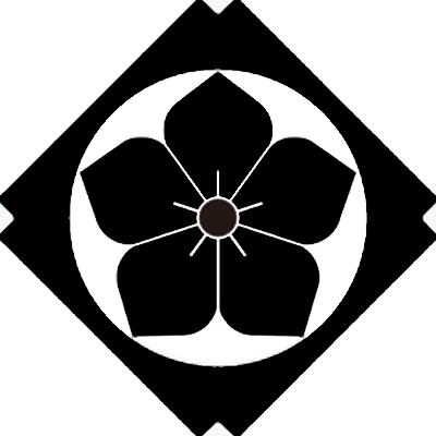 隅入り鉄砲角に桔梗（１）