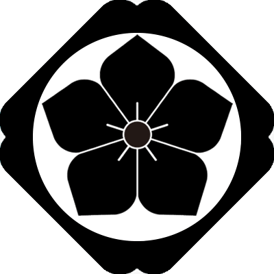 隅入り鉄砲角に桔梗（２）