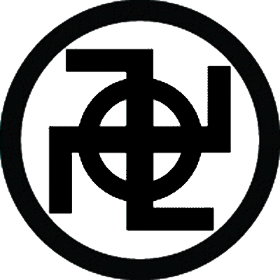 丸に五つ割り左万字に輪／丸に五つ割り左卍に輪